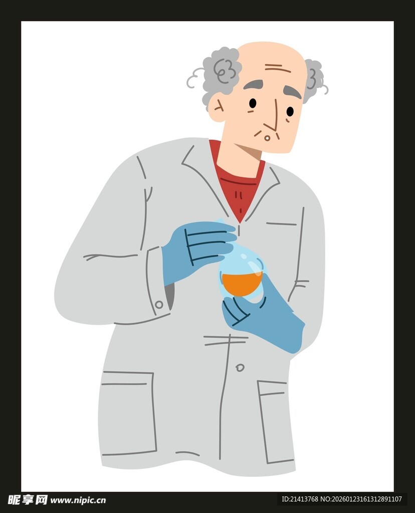 科学家专注做实验