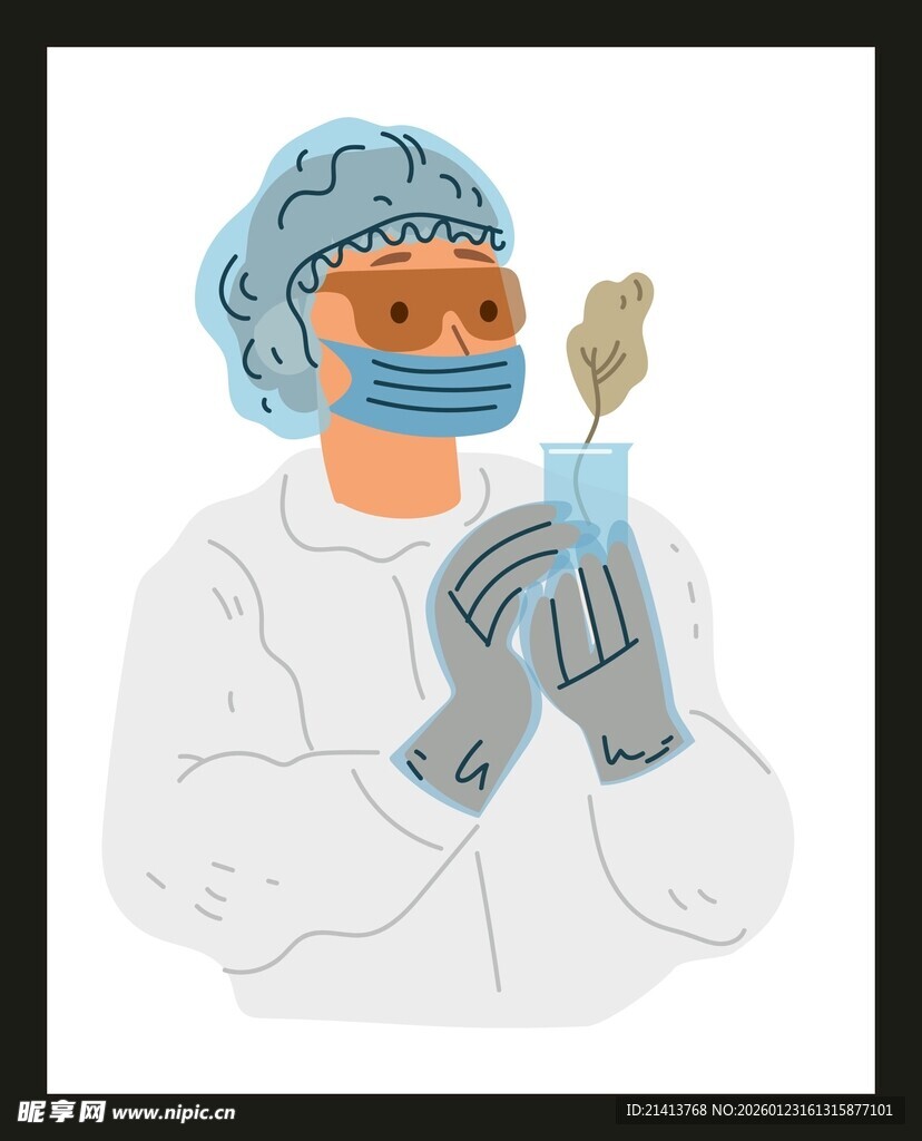 科研人员专注实验瞬间