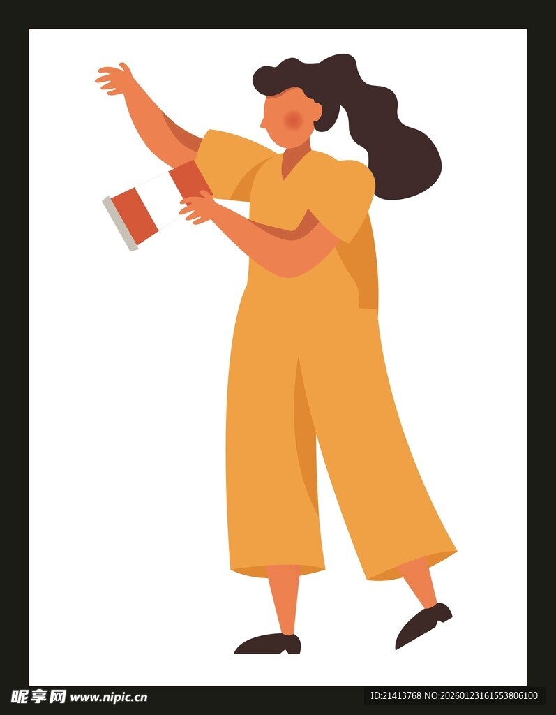 女子手持书本欢快起舞