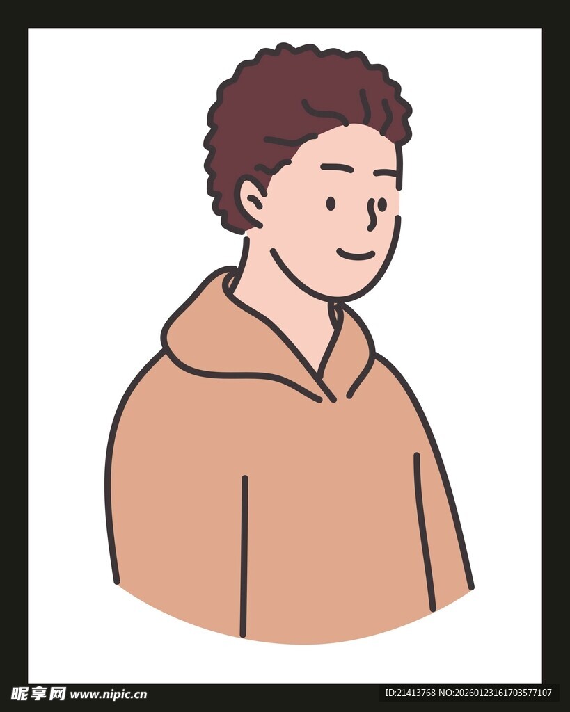 穿连帽衫的微笑男子