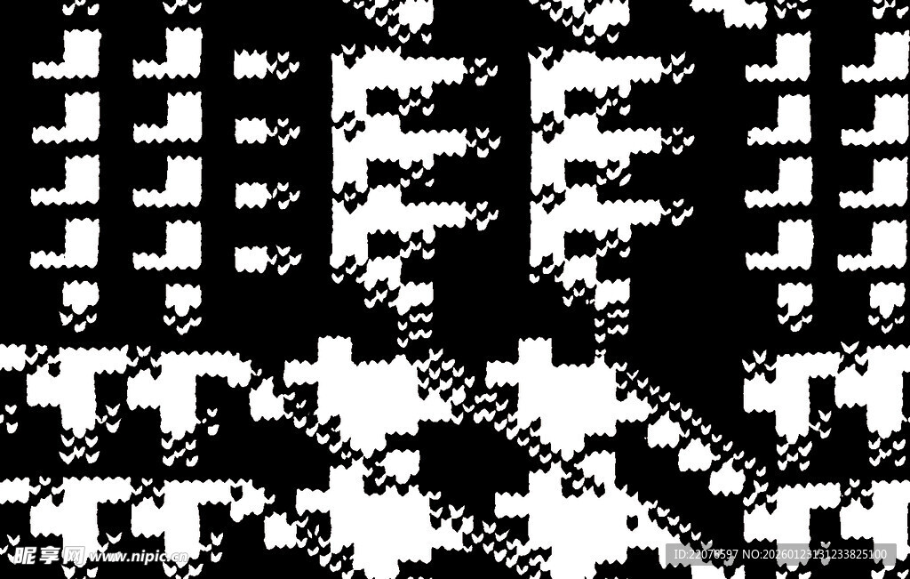 黑白像素抽象图案纹理