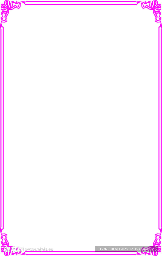 粉色边框空白背景图