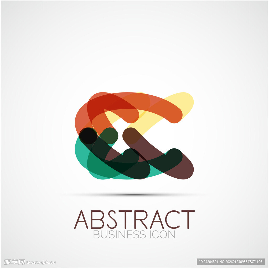 抽象多彩几何图形标志