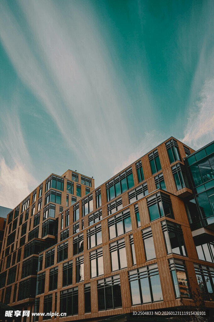 现代风格多层建筑景观