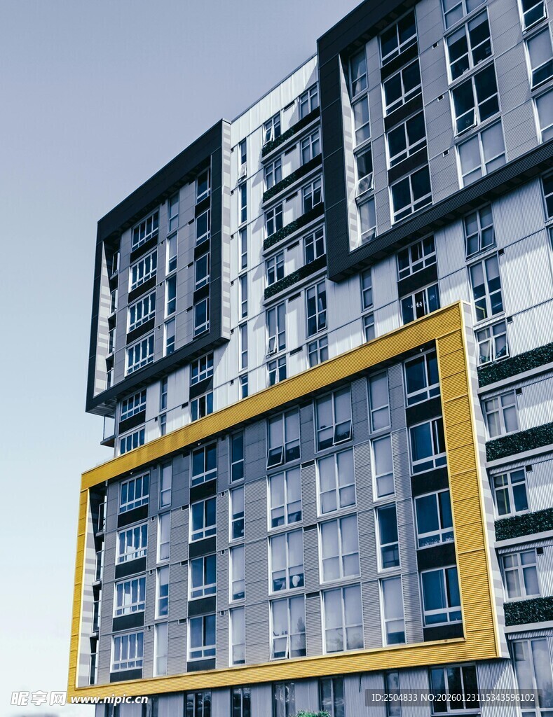 现代风格高层公寓外观