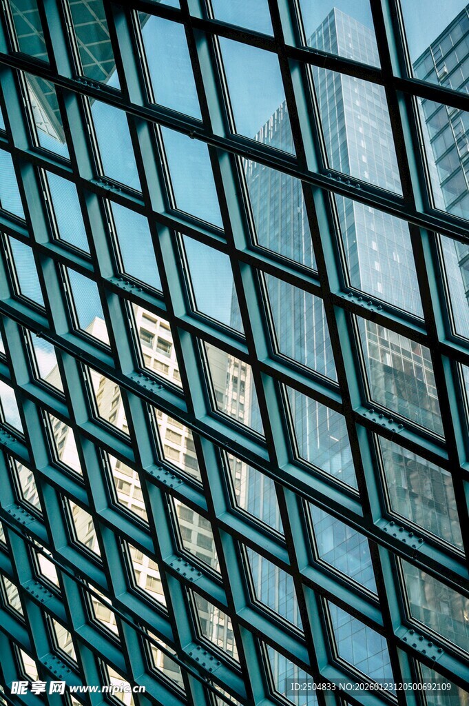 现代建筑玻璃幕墙纹理