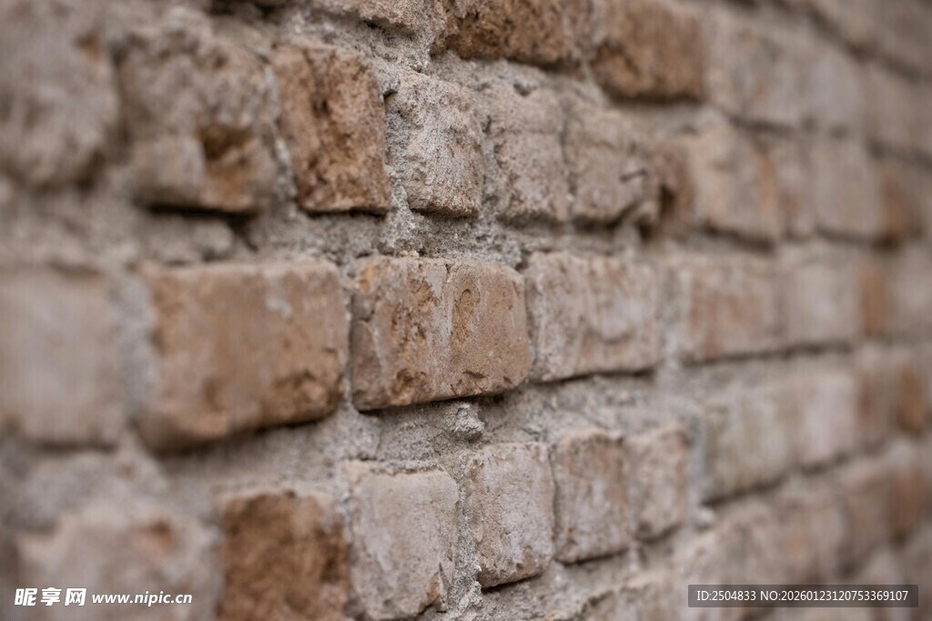 复古砖墙纹理特写