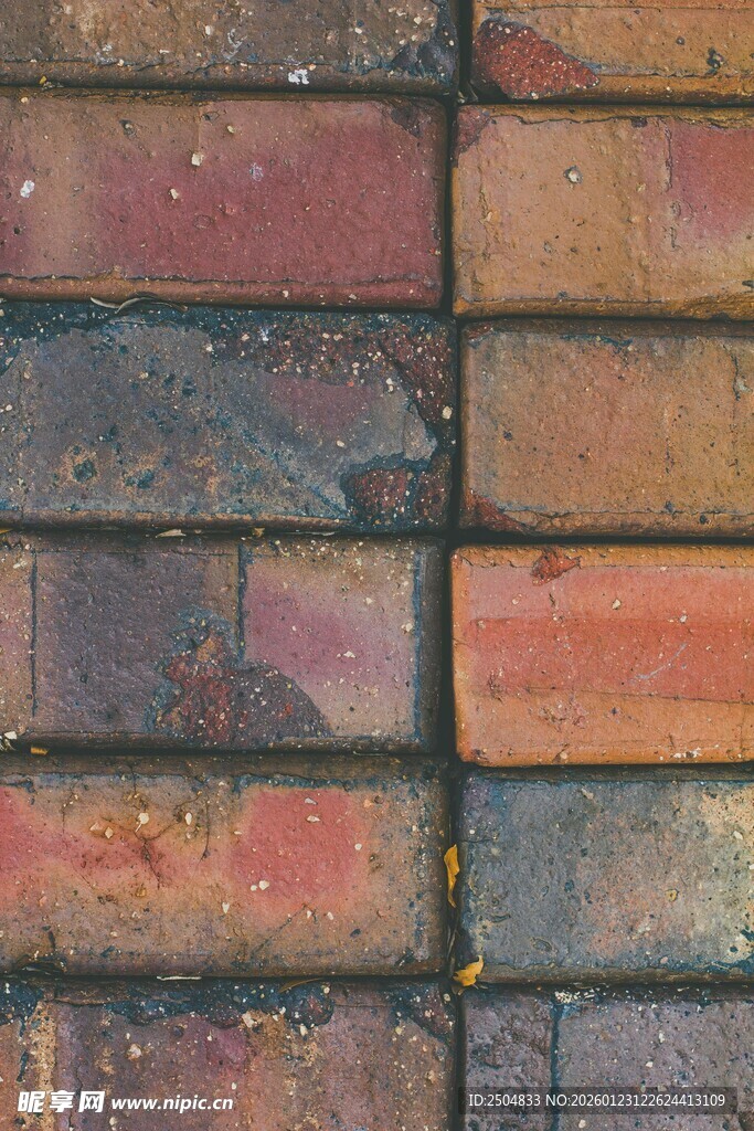 复古砖墙纹理特写
