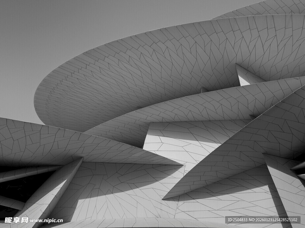 现代风格抽象建筑形态