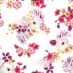 水彩花大牌花小碎花手绘花