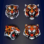 老虎头像图案