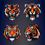 老虎头像图案