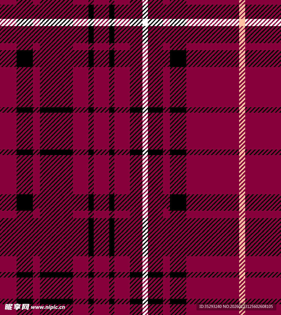 玫红色格子图案纹理