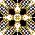 金色几何花纹图案设计