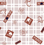 巴黎元素复古风图案背景