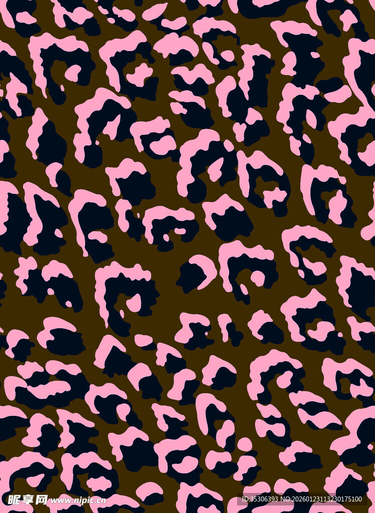 粉色豹纹图案纹理