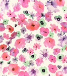 粉色花卉水彩图案背景