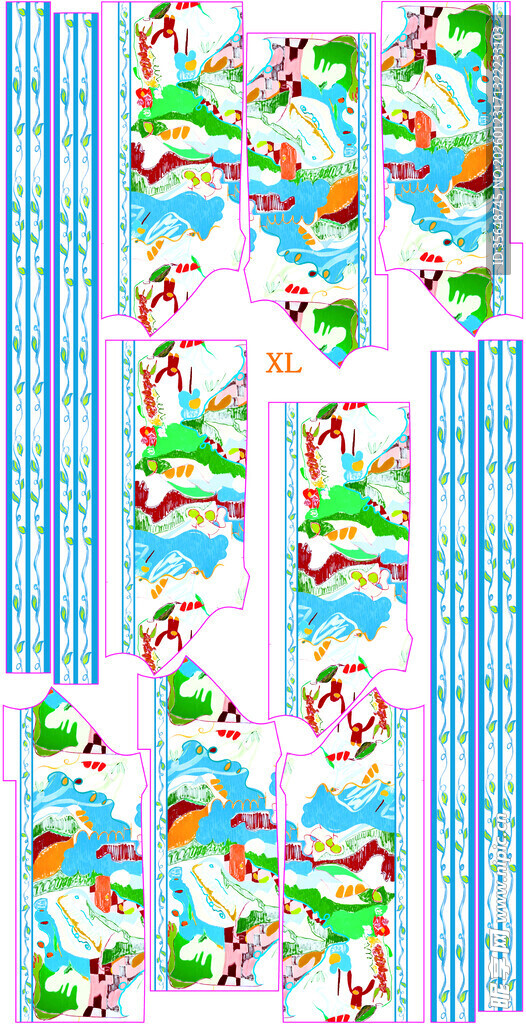 卡通动物图案儿童布料