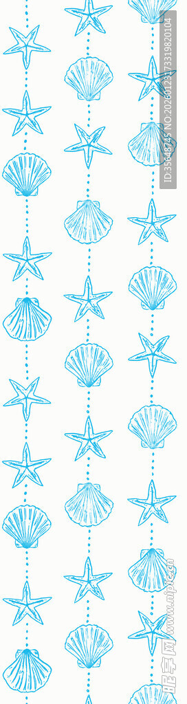 浅蓝色雪花图案背景