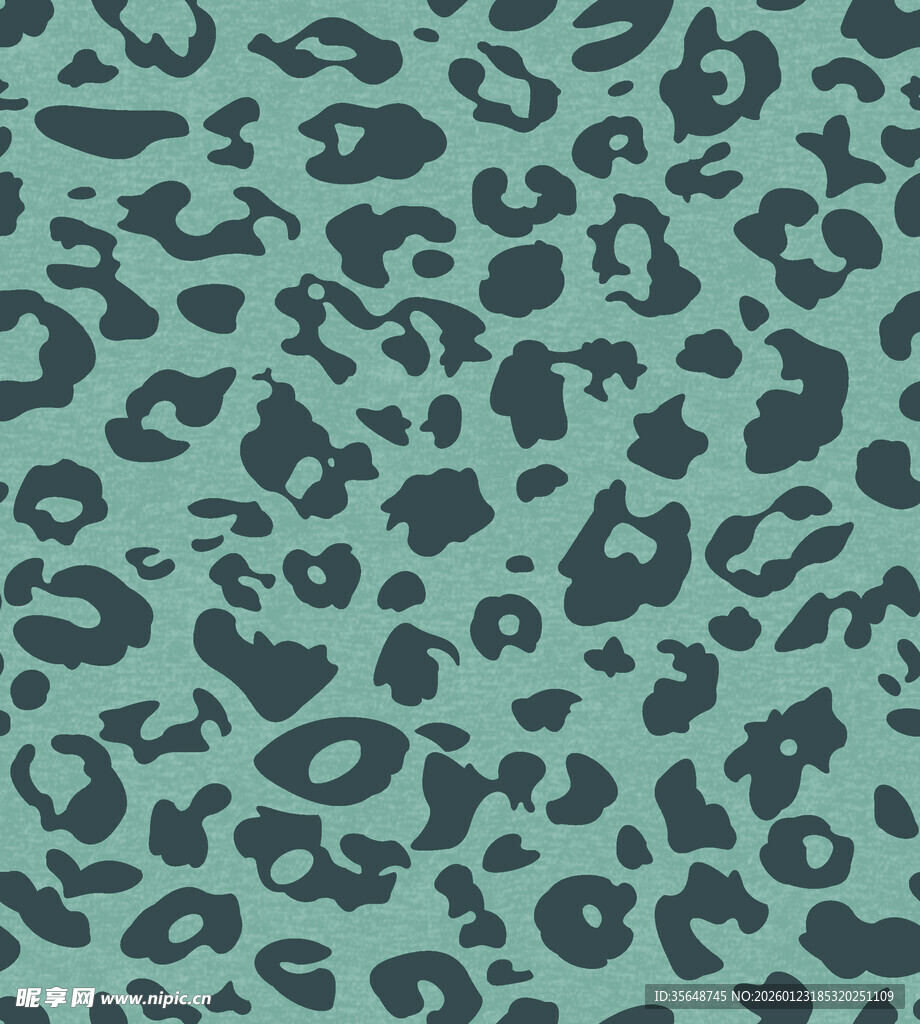 薄荷绿豹纹图案背景
