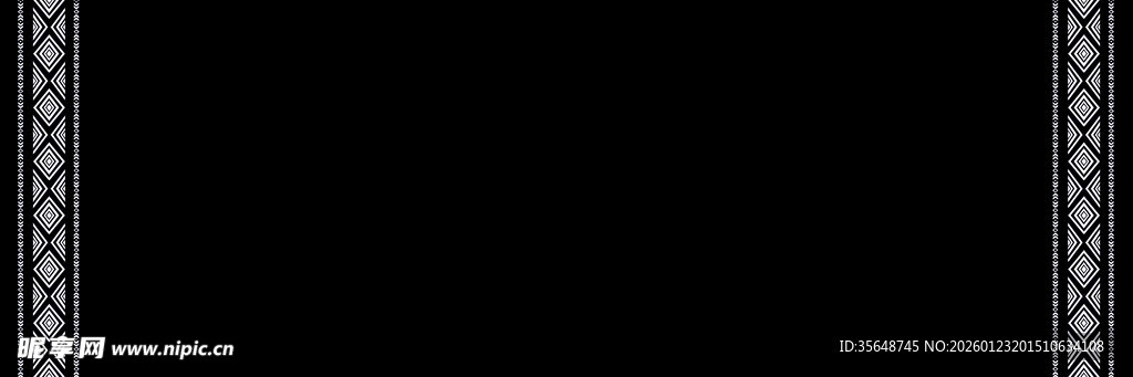 黑色背景带边框图案