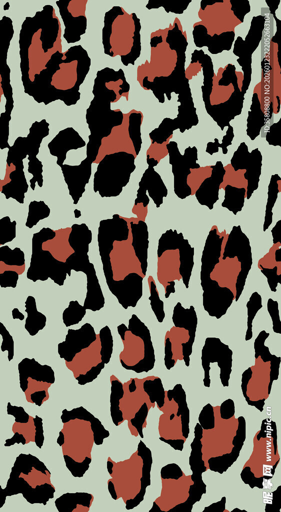 豹纹图案背景纹理设计