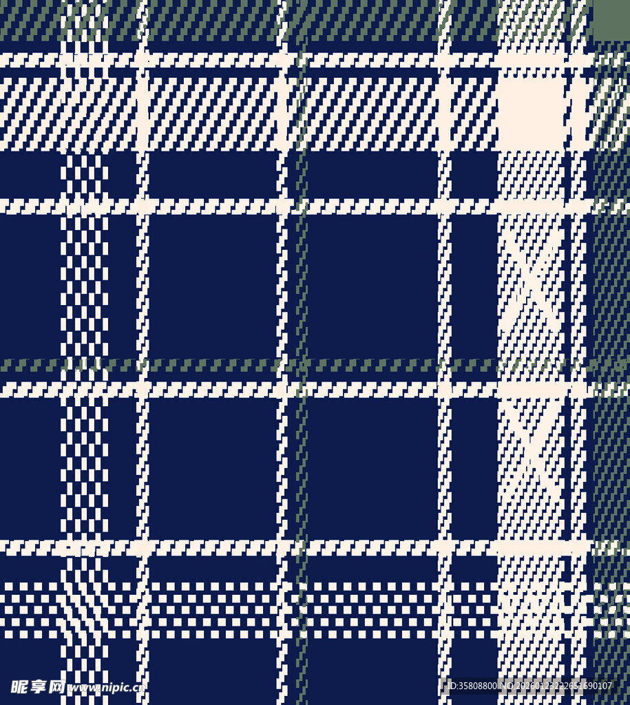 深蓝色格子图案纹理