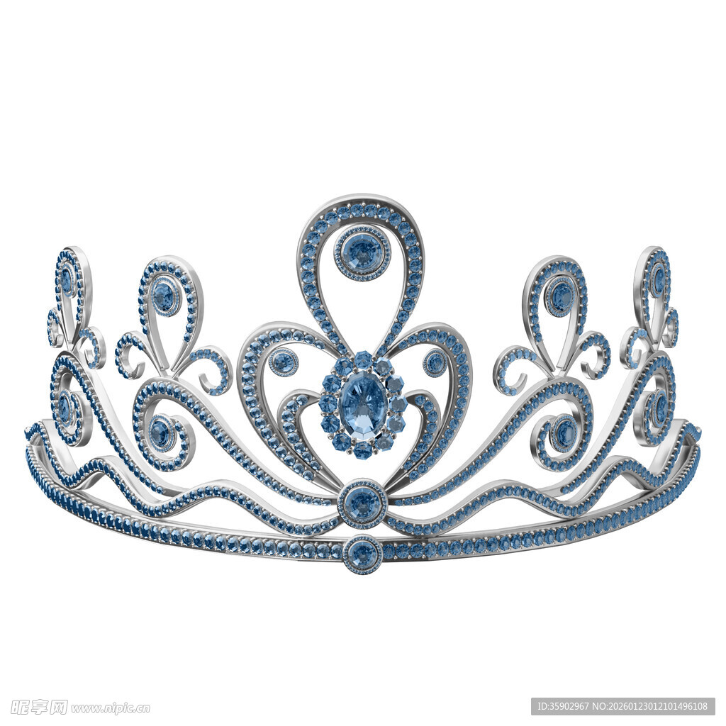 精致蓝钻皇冠