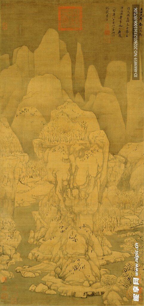 古代山水人物绘画作品