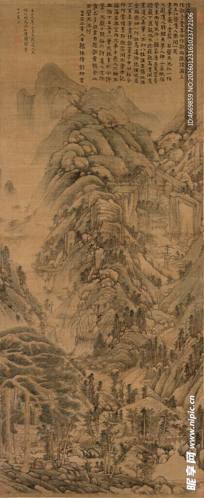 古风山水墨画意境图