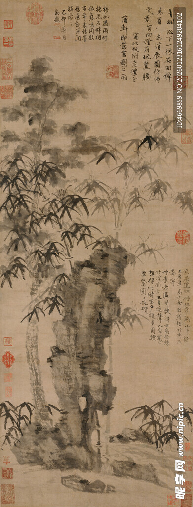 古代山水人物绘画作品