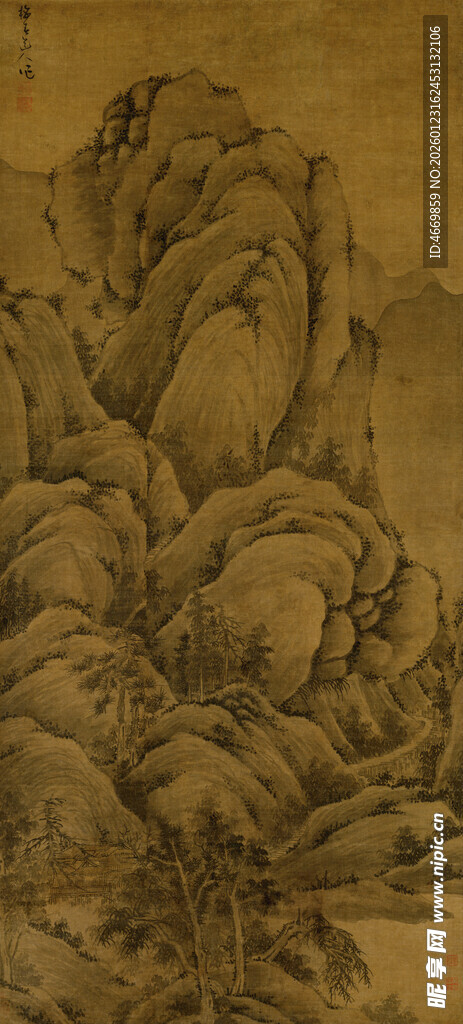 古风山水国画意境图