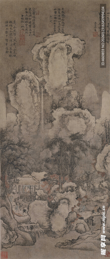 古代山水人物绘画作品