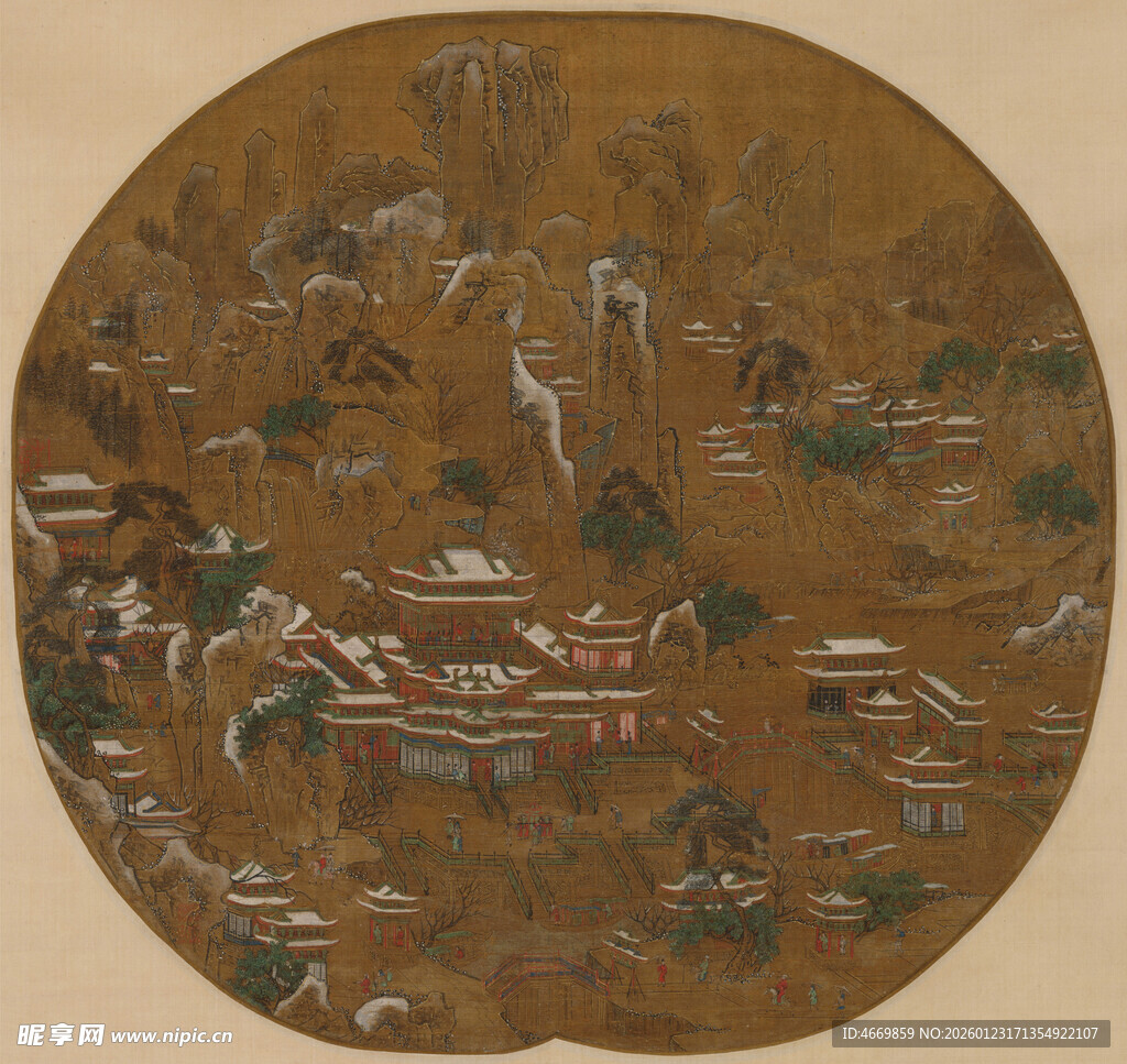 古画中的山水舟楫图景