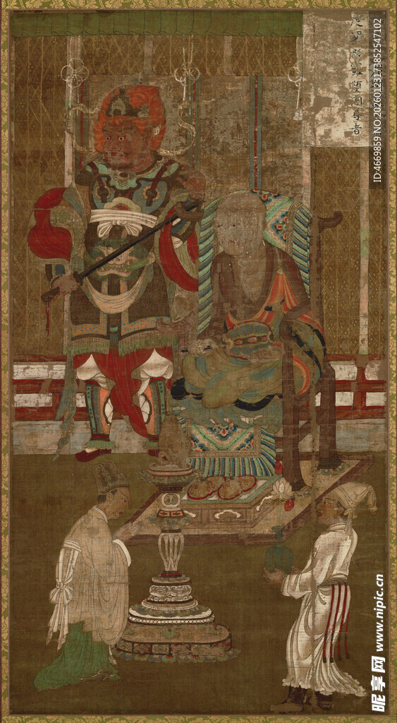 古代神话场景壁画