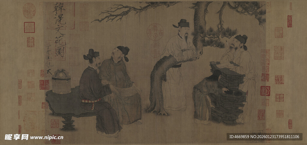 古代文人雅集图