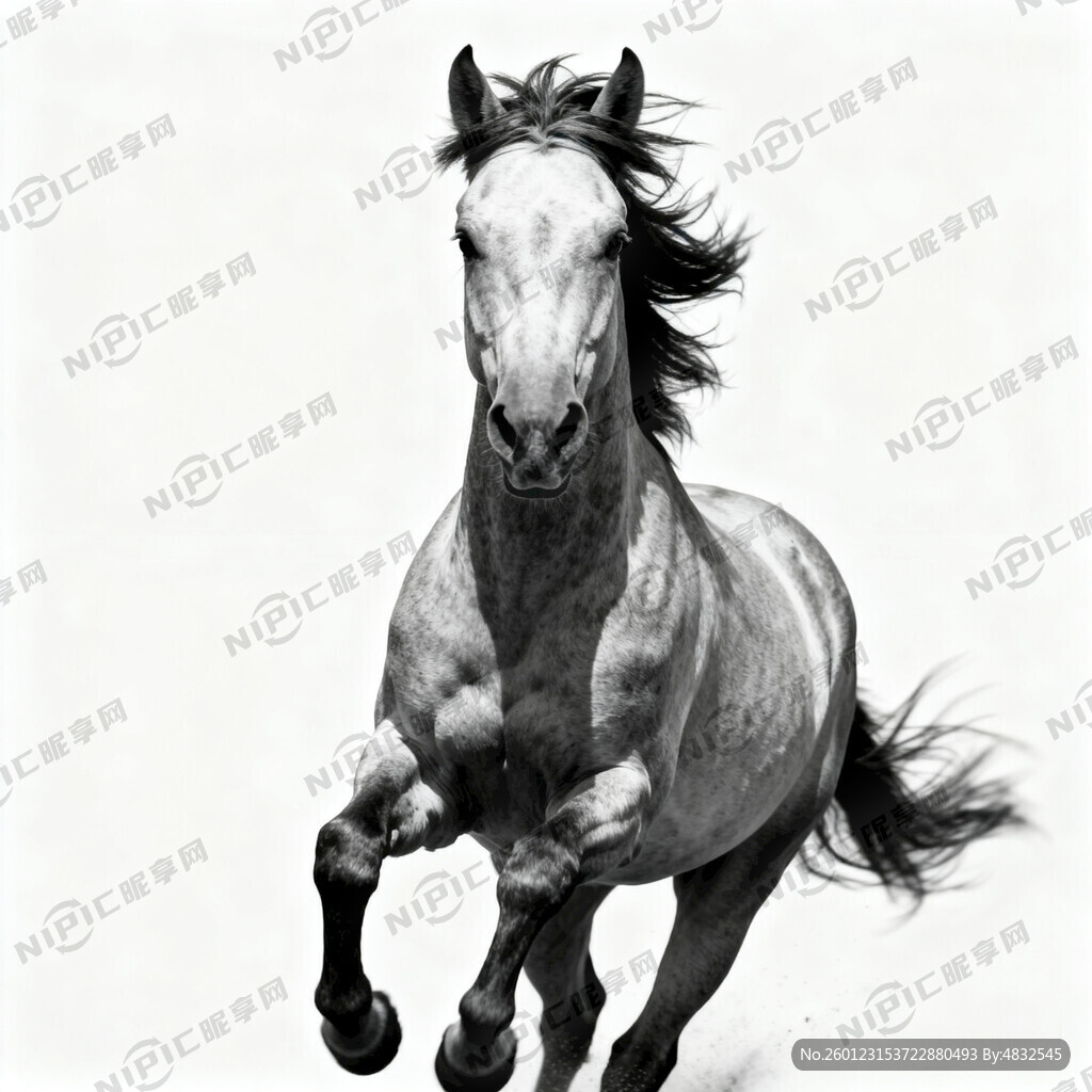 马要有视觉冲击力  奔跑中的马