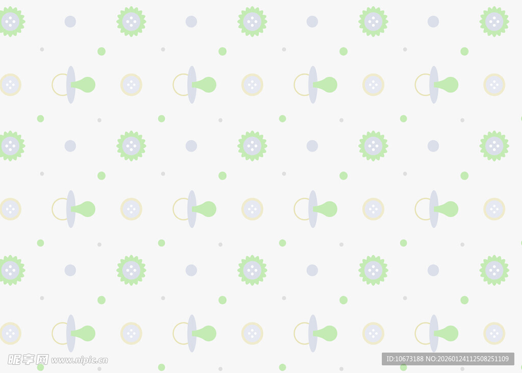 清新绿色几何图案背景