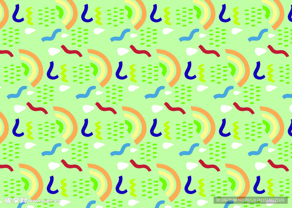 多彩雨具图案背景