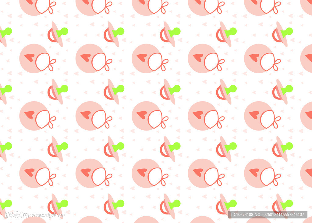 粉色桃子图案背景图