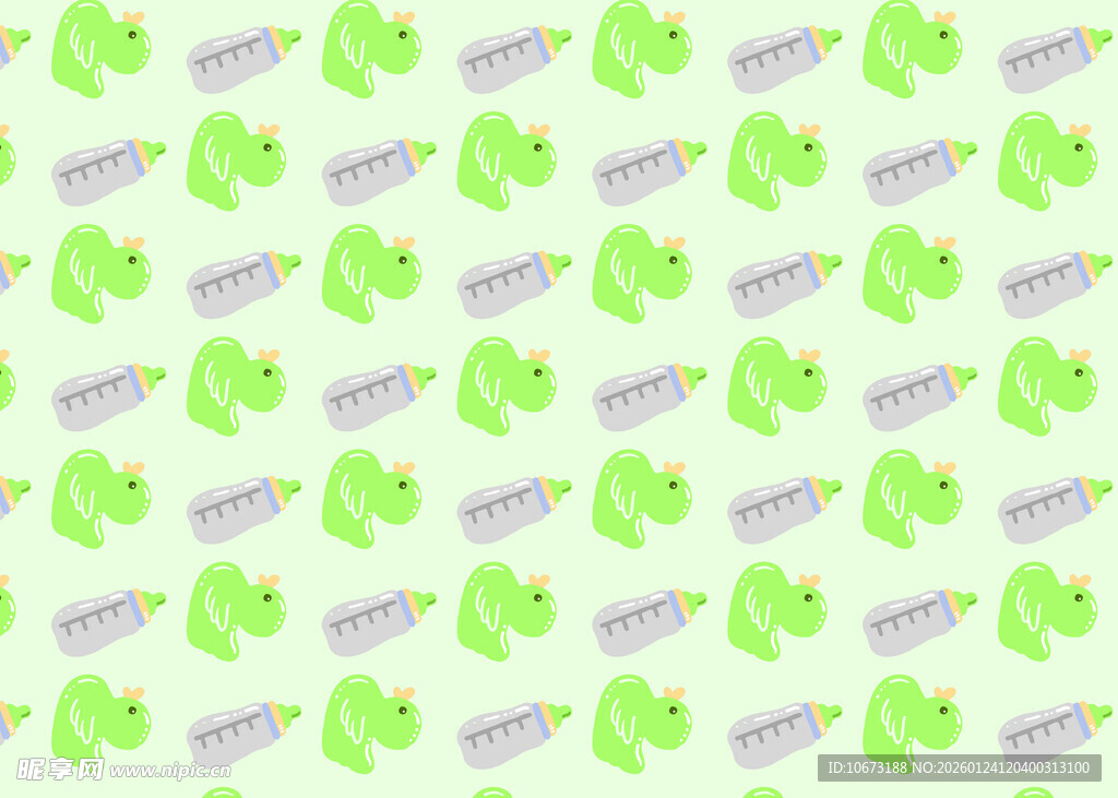 清新仙人掌图案背景