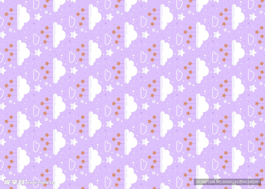 淡紫色花朵图案背景