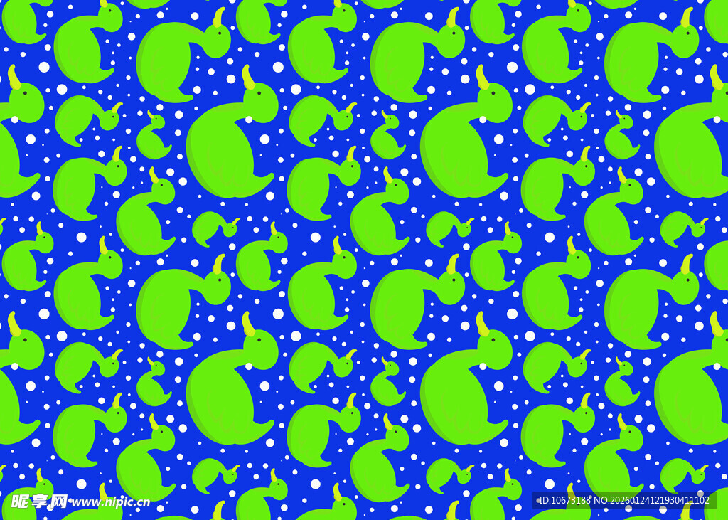 蓝绿渐变抽象细胞图案