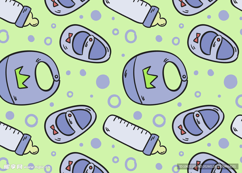 卡通风格电池图案背景