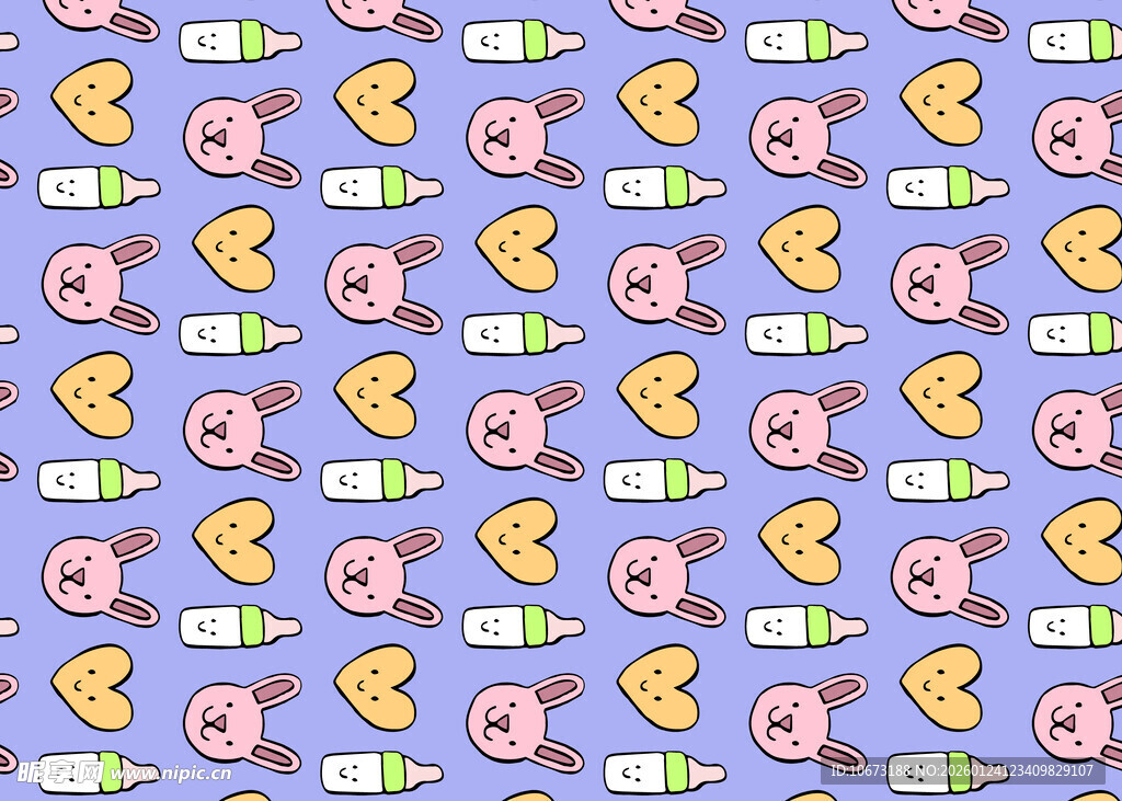 卡通铅笔图案背景