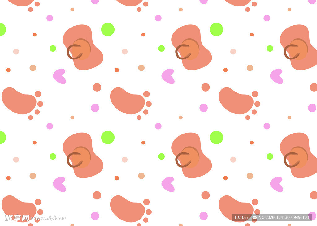 可爱卡通图案背景