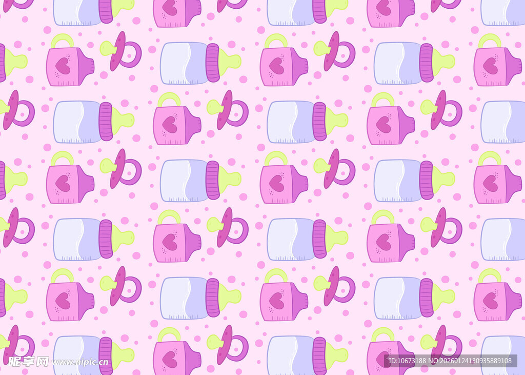 粉色音符图案背景纹理