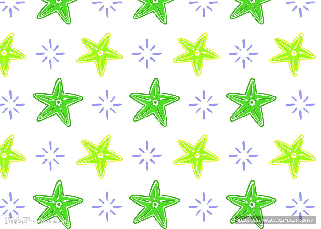海星图案背景纹理设计