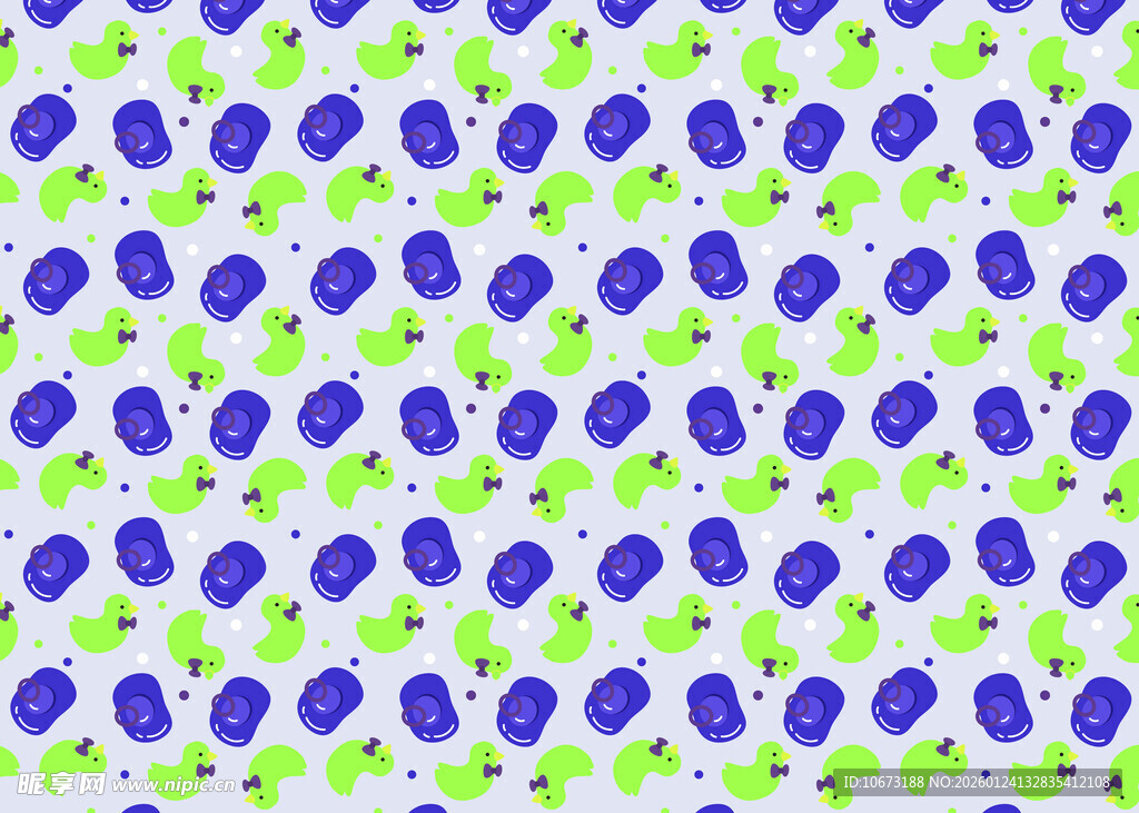 蓝紫绿几何图案无缝背景