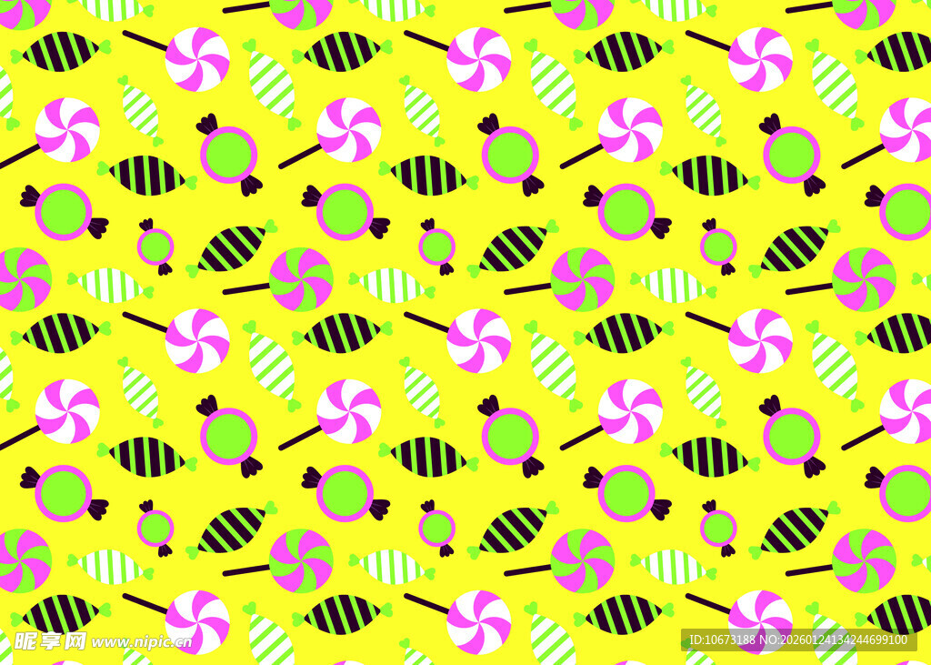 多彩几何花卉图案背景